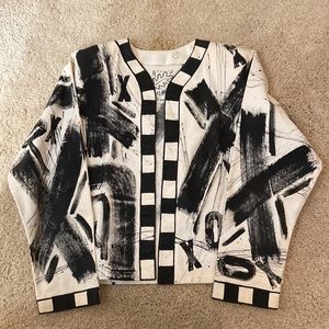 White Hand Painted Jacket